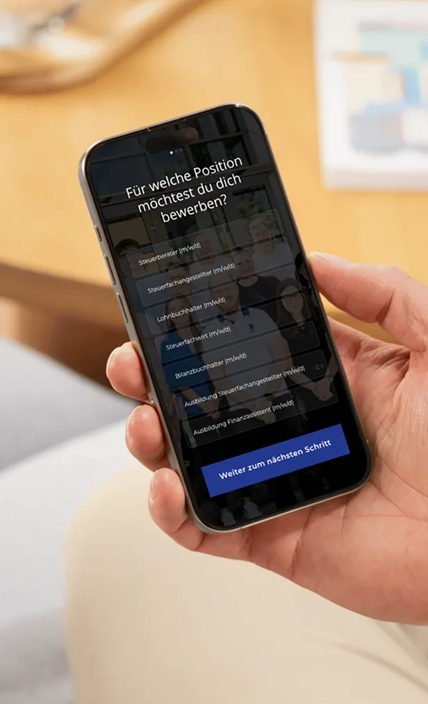 Erlebnis-Karriereseite von Götz.Grimm.Denk Wirtschaftsprüfer.Steuerberater GmbH & Co. KG auf dem Smartphone
